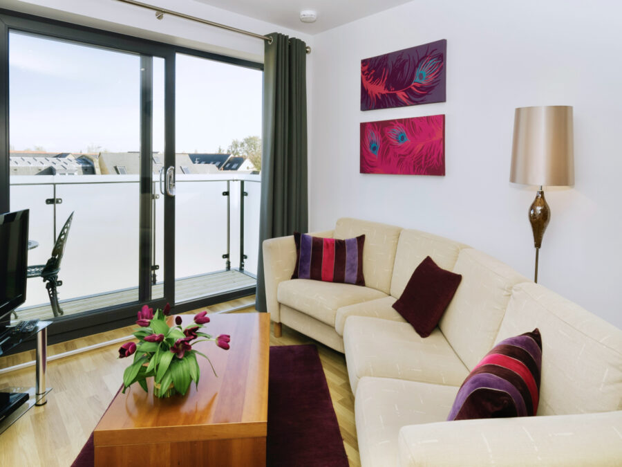 Eden House - Executive - Living Area & Balcony